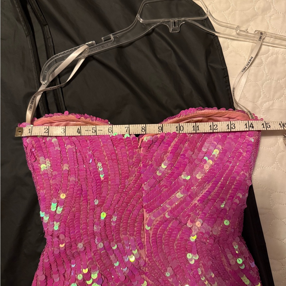 Sherri Hill pink strapless dress #55462 - Picture 12 of 15